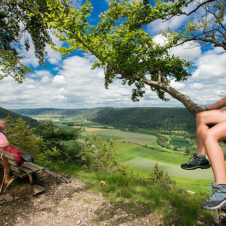 Burgenweg Kinding - Ausblick ins Tal