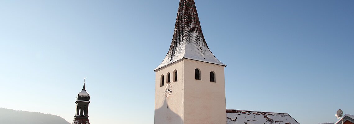 Kindinger Kirchenburg im Winter