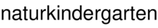 naturkindergarten